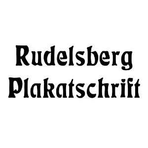 Rudelsberg Plakatschrift