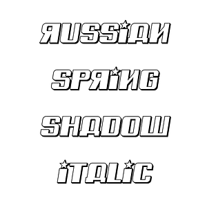 Russian Spring Shadow Italic