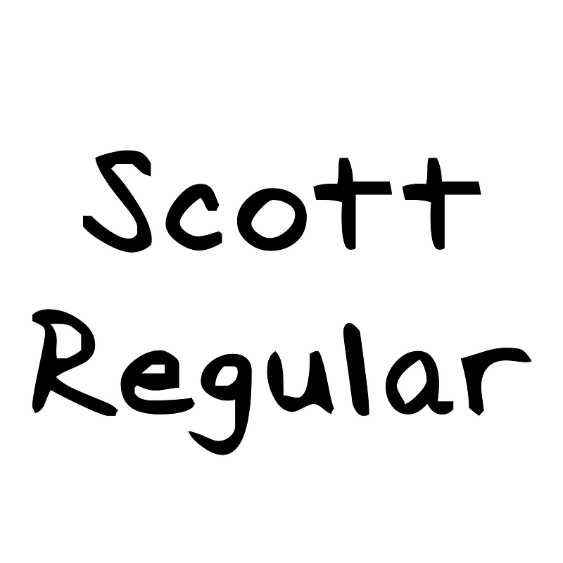 Scott Regular - Free fonts on creazilla.com