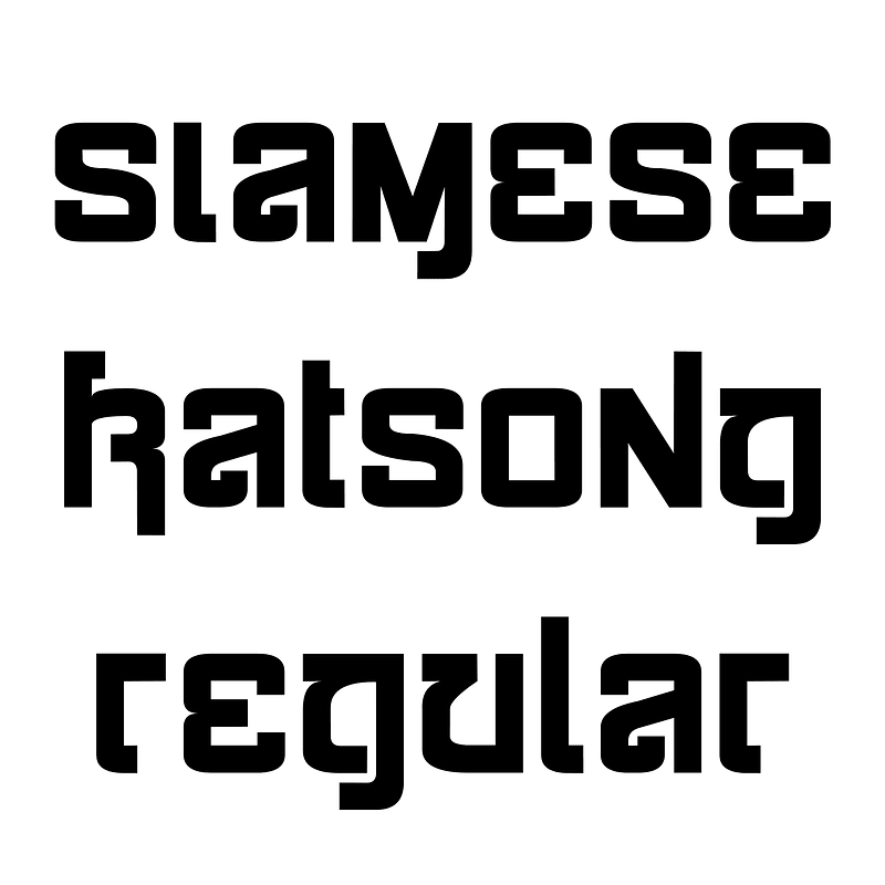 Siamese Katsong Regular