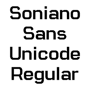 Soniano Sans Unicode Regular