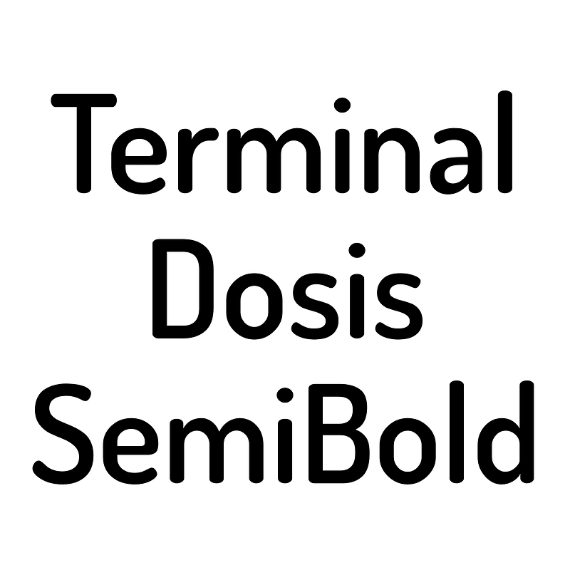 Terminal Dosis SemiBold