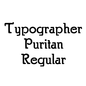 Typographer Puritan Regular