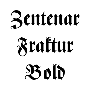 Zentenar Fraktur Bold