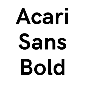 Acari Sans Bold