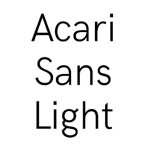 Acari Sans Light