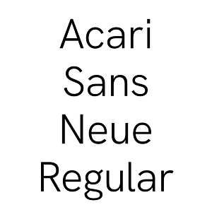 Acari Sans Neue Regular