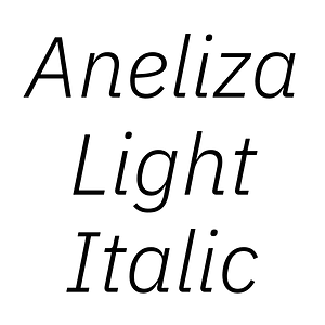 Aneliza Light Italic