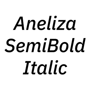 Aneliza SemiBold Italic