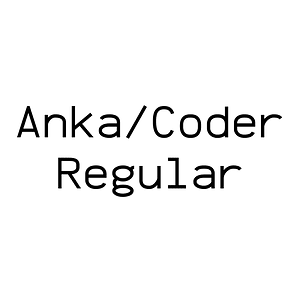 Anka/Coder Regular