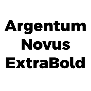 Argentum Novus ExtraBold