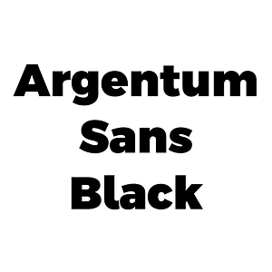 Argentum Sans Black
