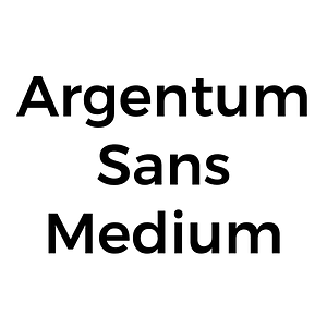 Argentum Sans Medium
