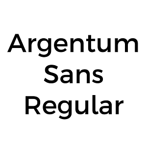 Argentum Sans Regular