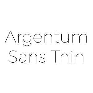 Argentum Sans Thin