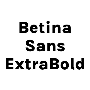 Betina Sans ExtraBold