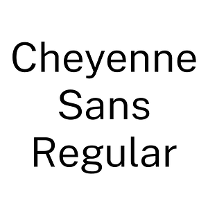 Cheyenne Sans Regular