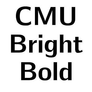 CMU Bright Bold