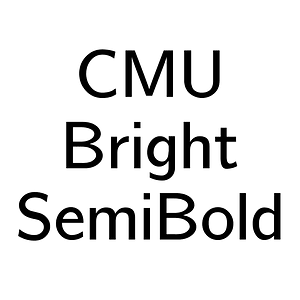 CMU Bright SemiBold