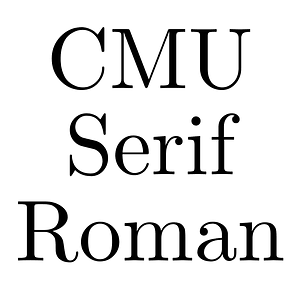 CMU Serif Roman