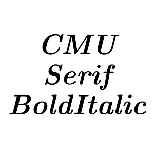 CMU Serif BoldItalic