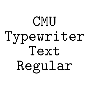 CMU Typewriter Text Regular