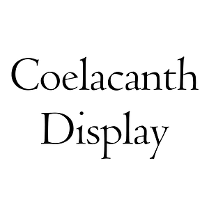 Coelacanth Display