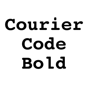 Courier Code Bold