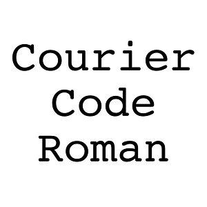 Courier Code Roman