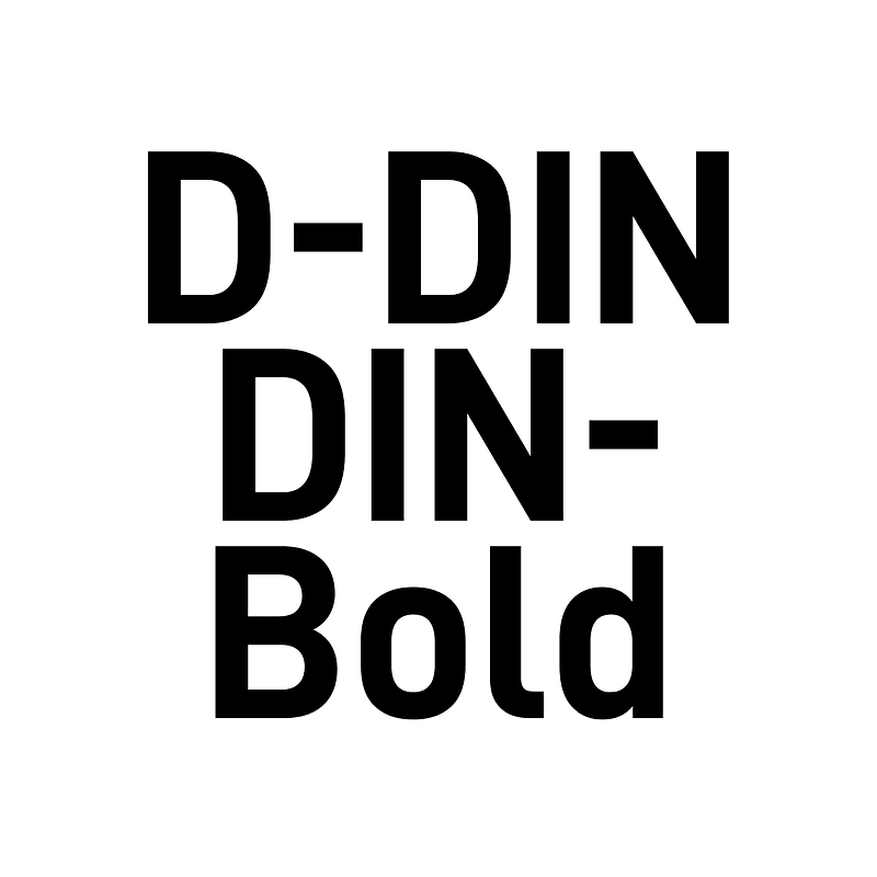 D-DIN DIN-Bold - Free fonts on creazilla.com