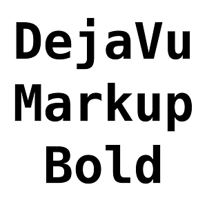 DejaVu Markup Bold