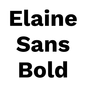 Elaine Sans Bold