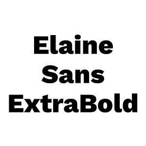 Elaine Sans ExtraBold