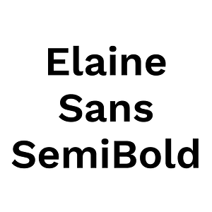 Elaine Sans SemiBold