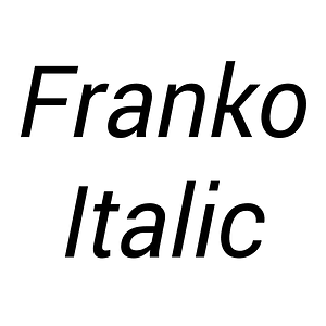 Franko Italic