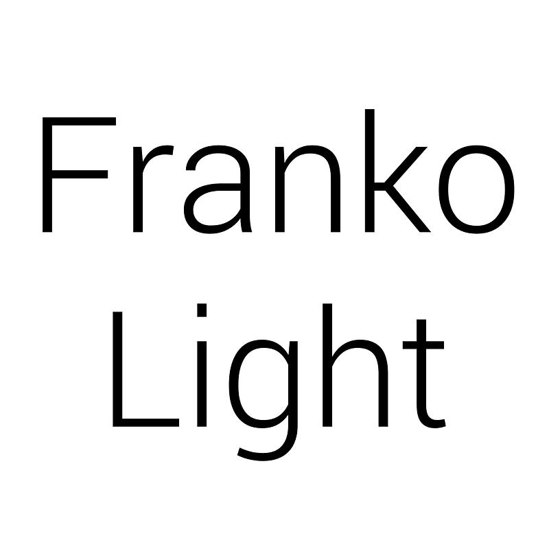 Franko Light - Free fonts on creazilla.com