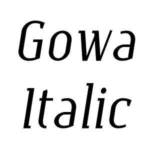 Gowa Italic