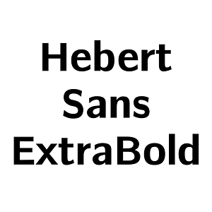Hebert Sans ExtraBold