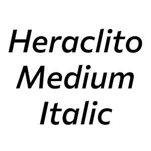 Heraclito Medium Italic