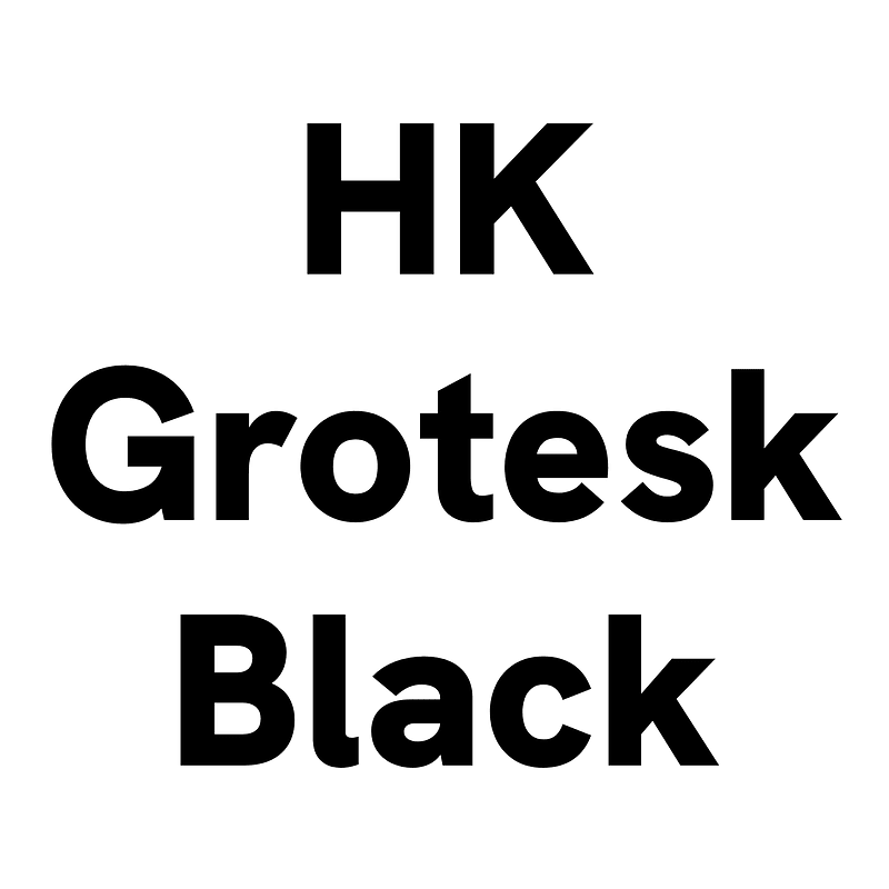 HK Grotesk Black - Free fonts on creazilla.com