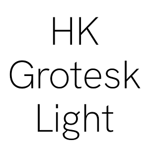 HK Grotesk Light