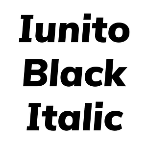 Iunito Black Italic