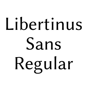 Libertinus Sans Regular