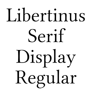 Libertinus Serif Display Regular