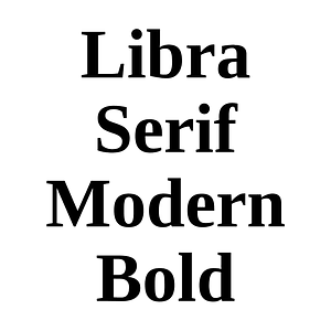 Libra Serif Modern Bold