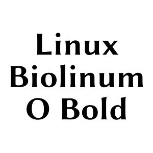 Linux Biolinum O Bold