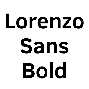 Lorenzo Sans Bold