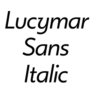Lucymar Sans Italic