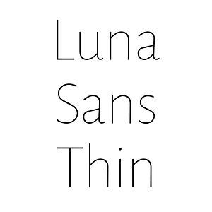 Luna Sans Thin