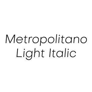 Metropolitano Light Italic